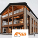 نمای چوبی ساختمان اداری